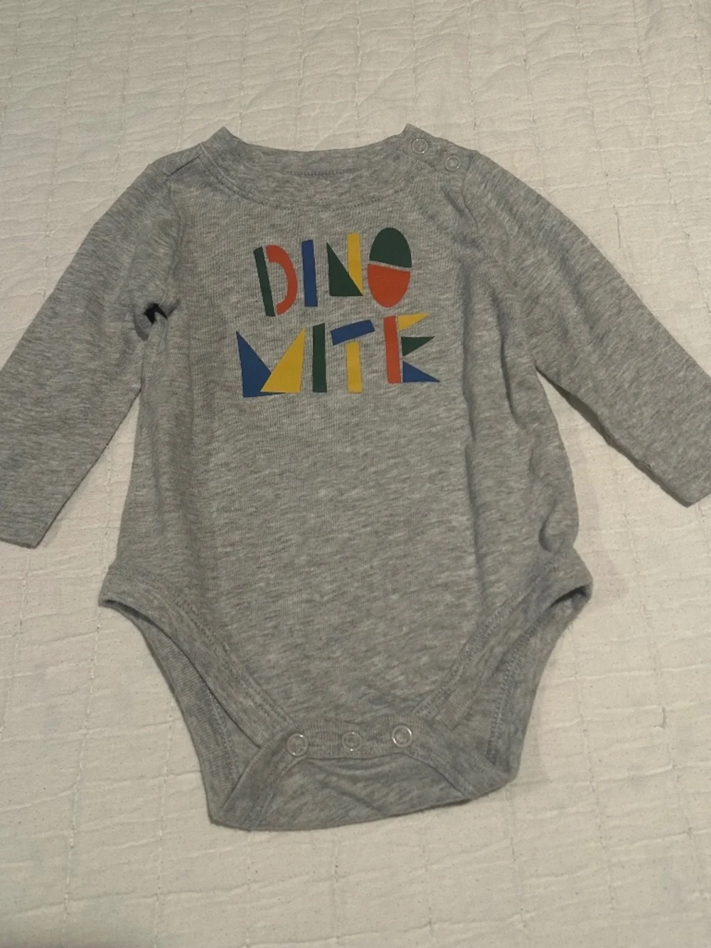 Garanimals Dino Mite Long Sleeve Onesie 3-6m